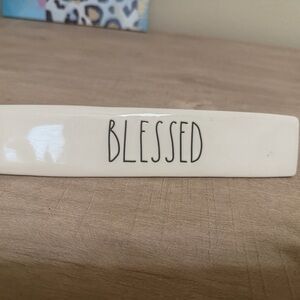 Rae Dunn White and Black Ceramic Decorative Sign